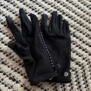 Lululemon Black Running Gloves